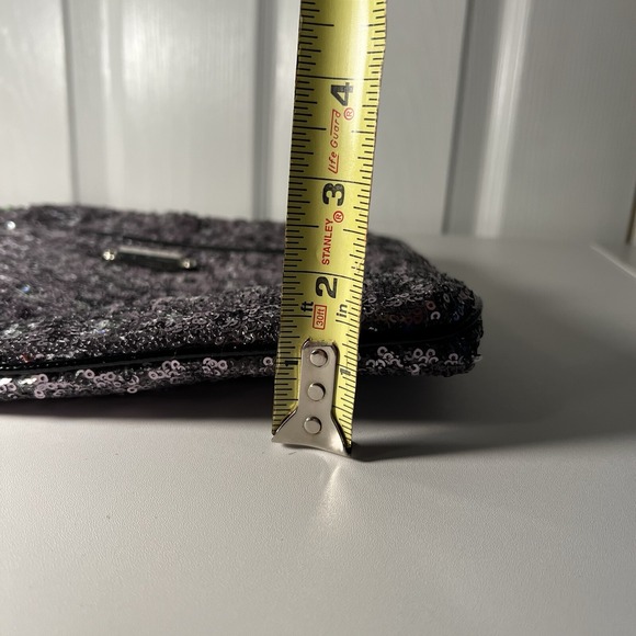 Nine West Silver Sequin Bag Hot Pink Liner - Picture 6 of 7